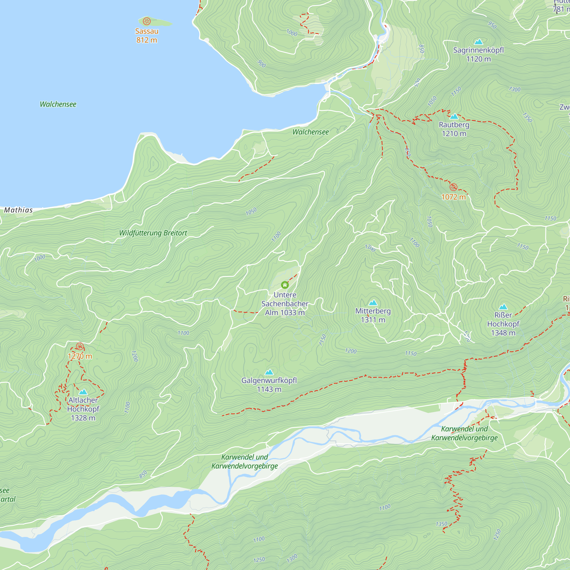 Untere Sachenbacher Alm map