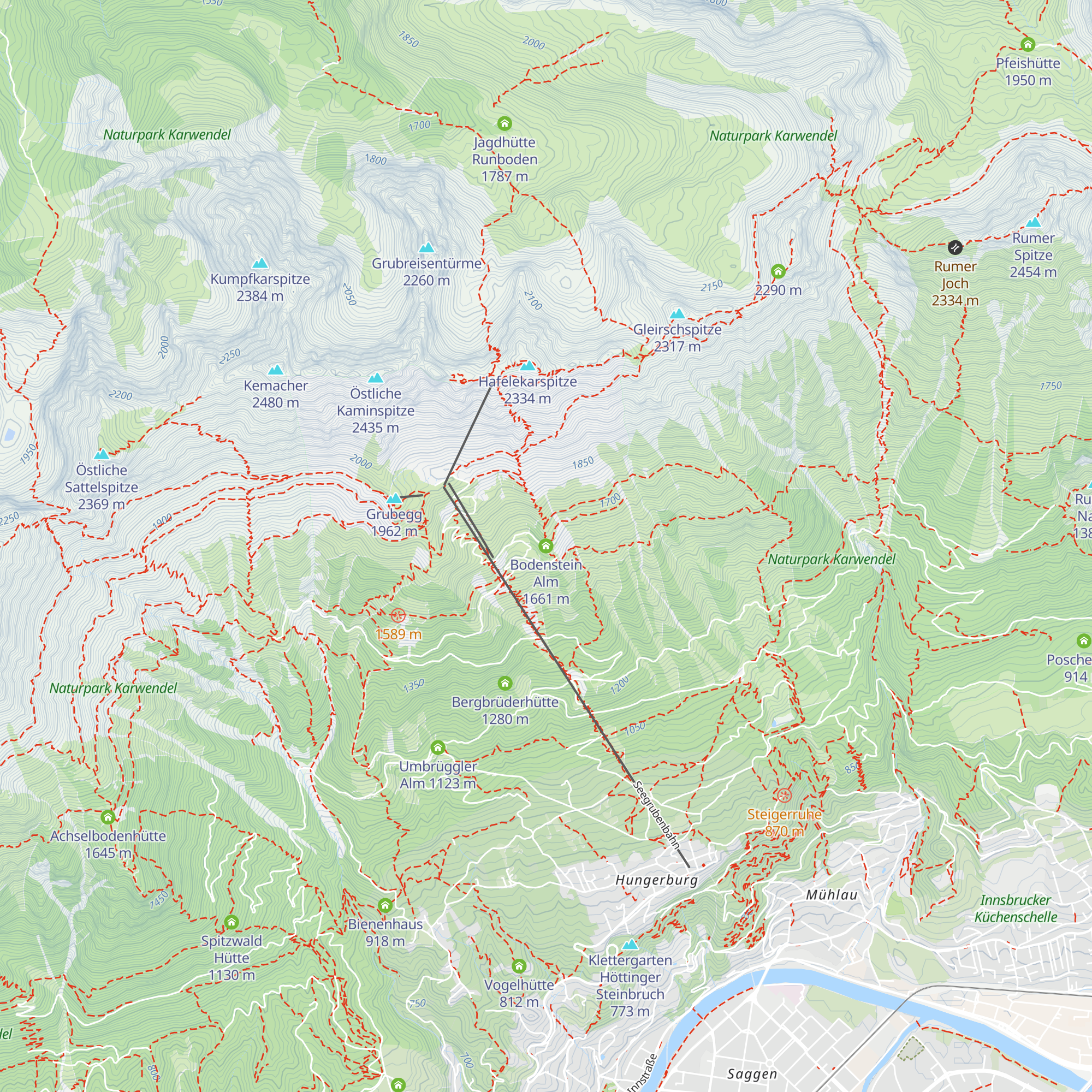 Bodenstein Alm map