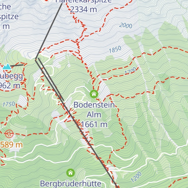Map of Bodenstein Alm