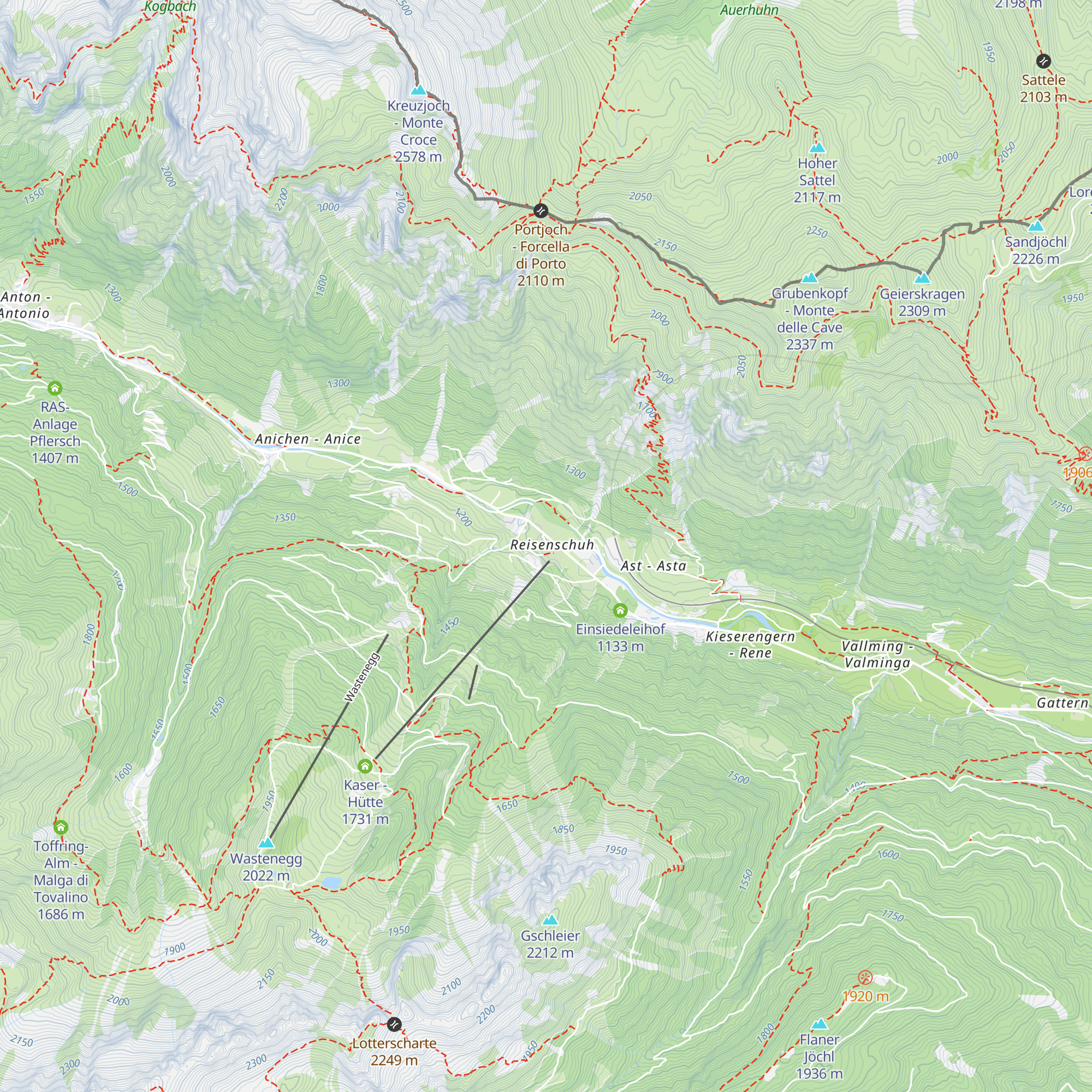 La Monte map
