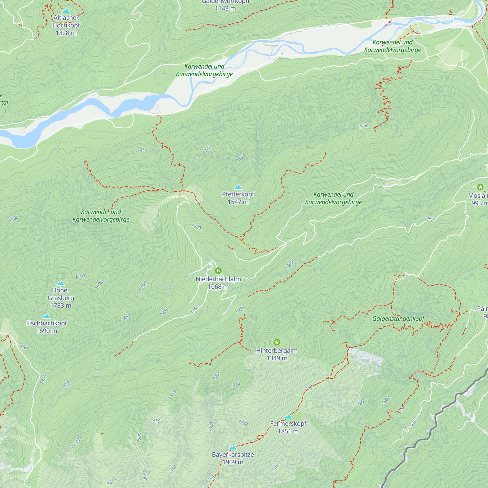 Maxruh-Diensthütte map