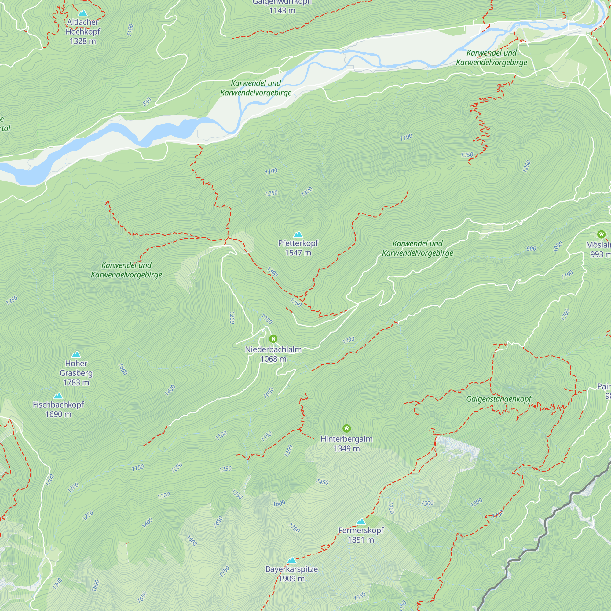 Maxruh-Diensthütte map