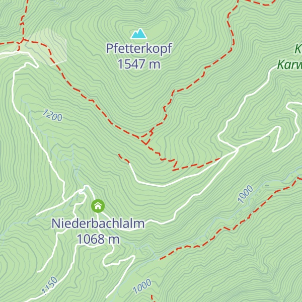 Map of Maxruh-Diensthütte