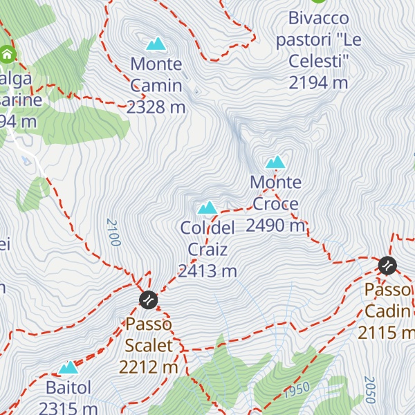Map of Col del Craiz