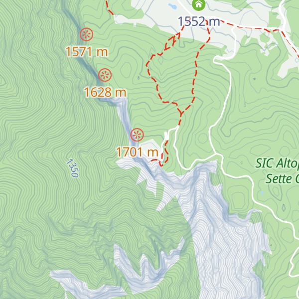 Map of Cima di Campolongo