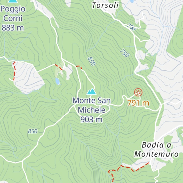 Map of Monte San Michele
