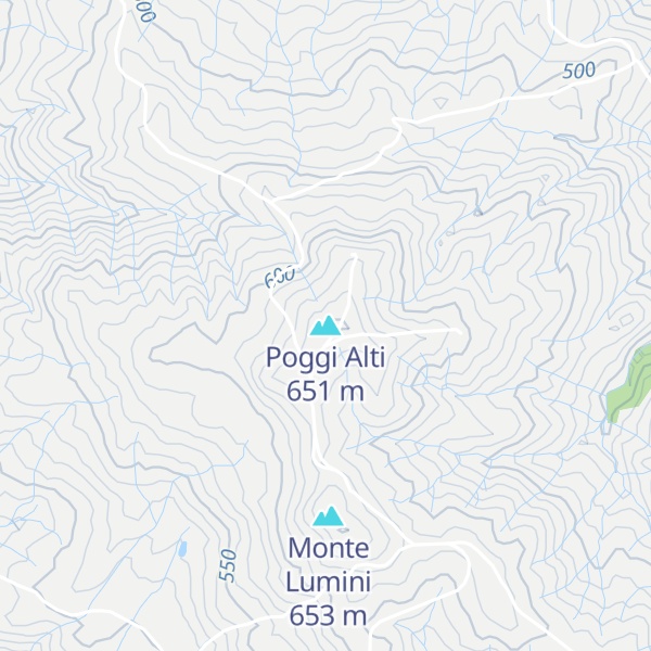 Map of Poggi Alti