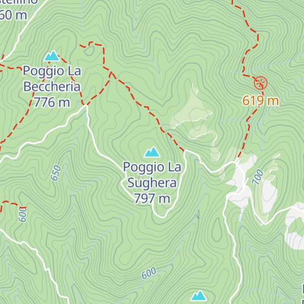Map of Poggio La Sughera
