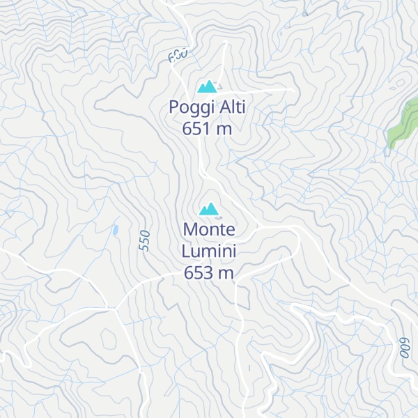 Map of Monte Lumini