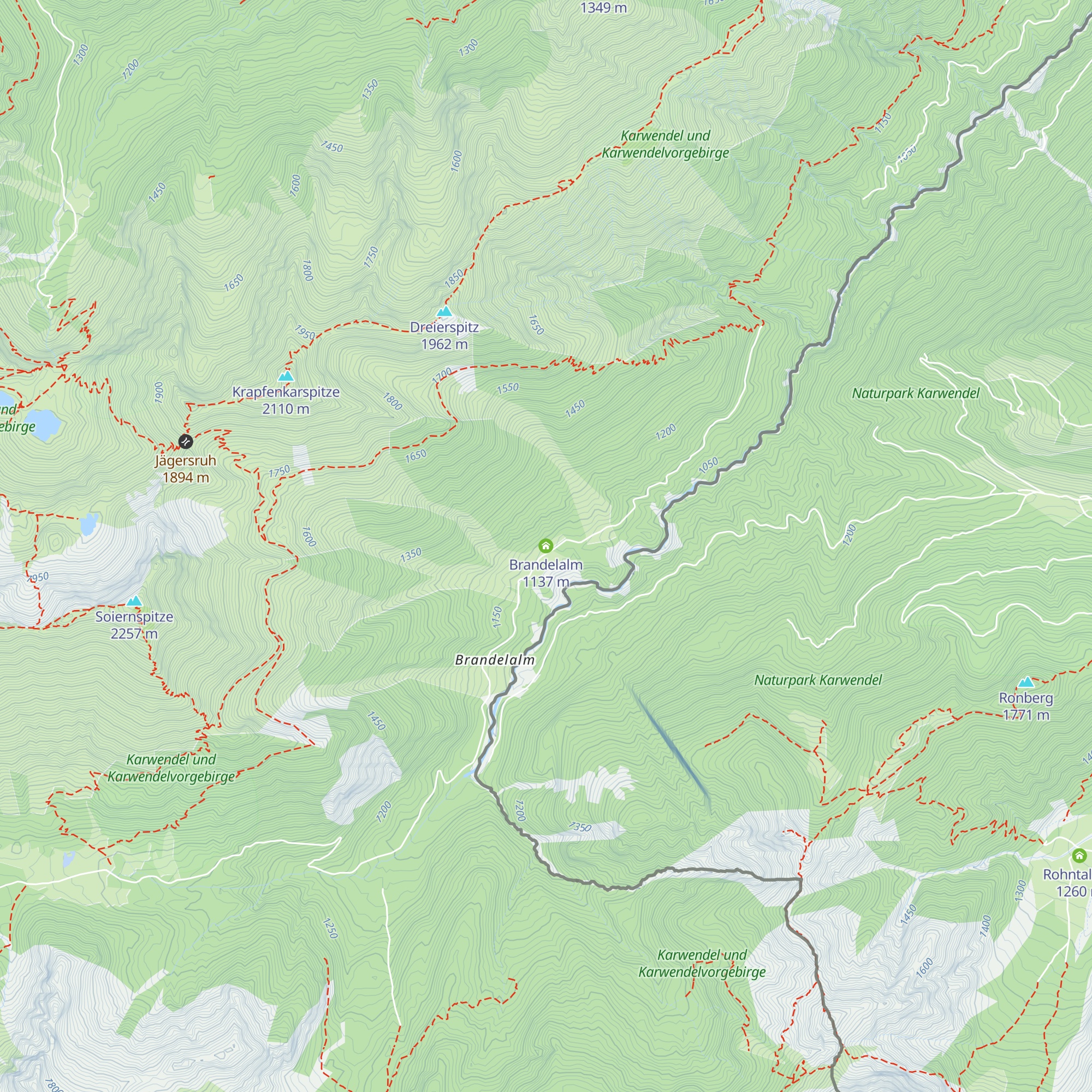 Brandelalm map
