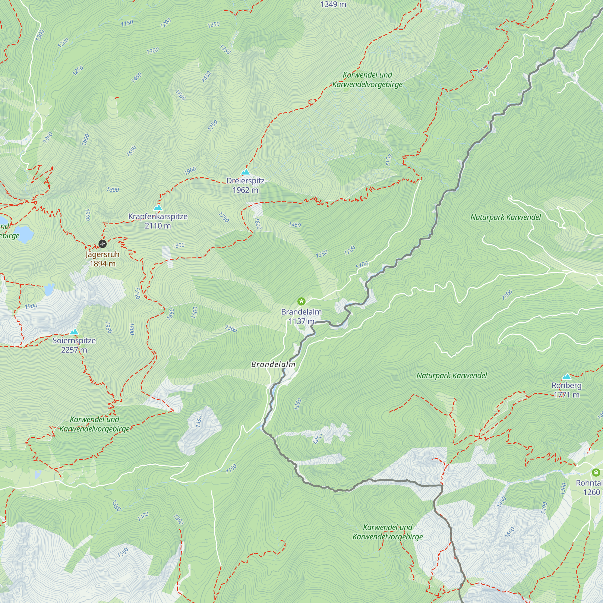 Brandelalm map