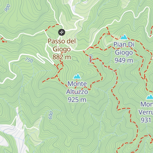 Map of Peabody Peak