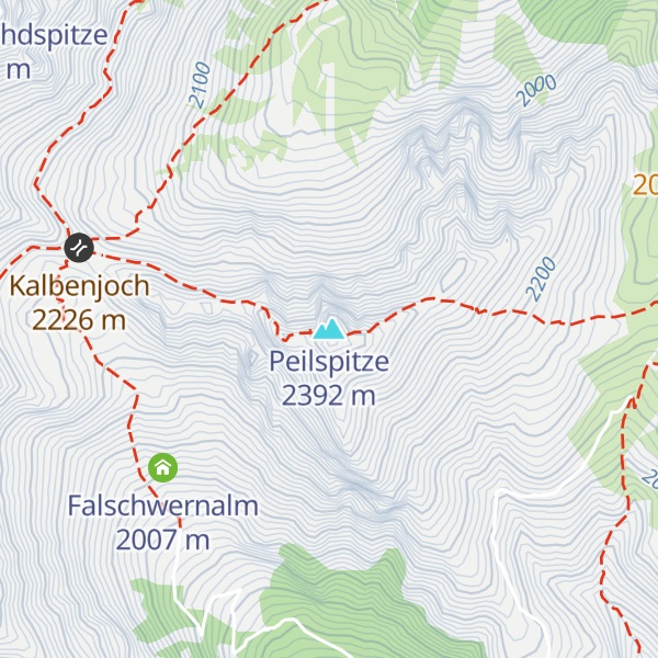 Map of Peilspitze