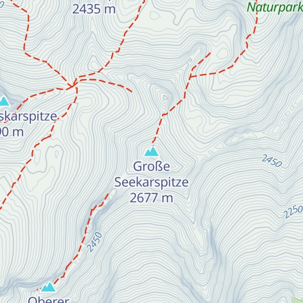 Map of Große Seekarspitze
