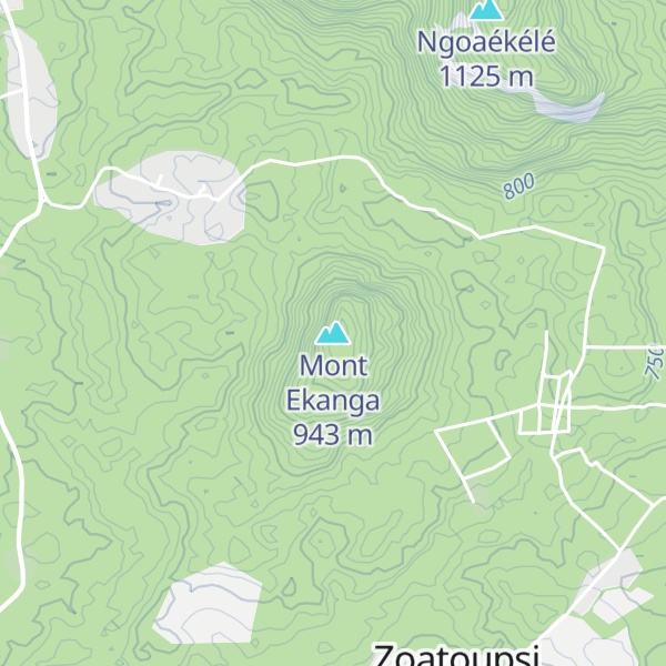 Map of Mont Ekanga