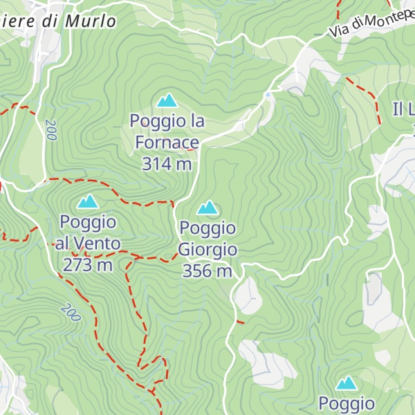 Map of Poggio Giorgio