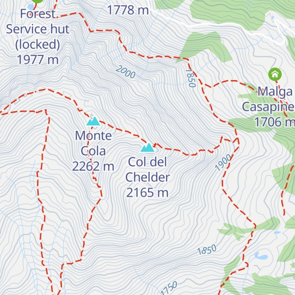 Map of Col del Chelder