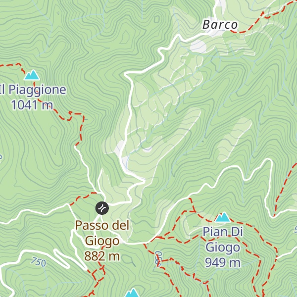 Map of Rifugio Casa al Giogo
