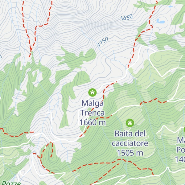 Map of Malga Trenca