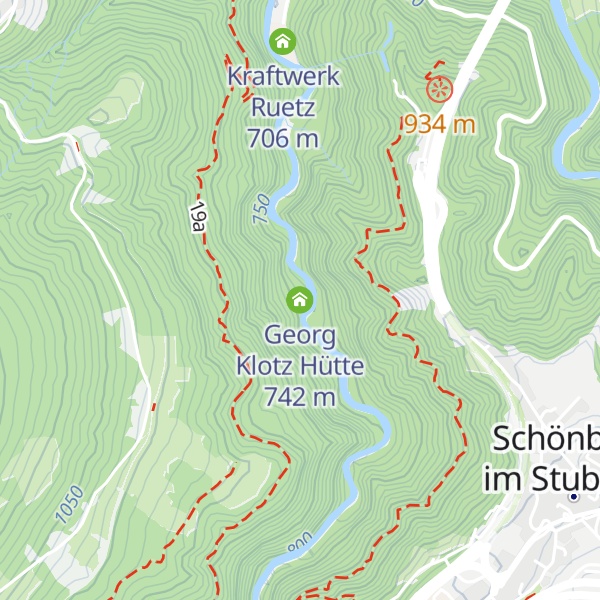 Map of Georg Klotz Hütte