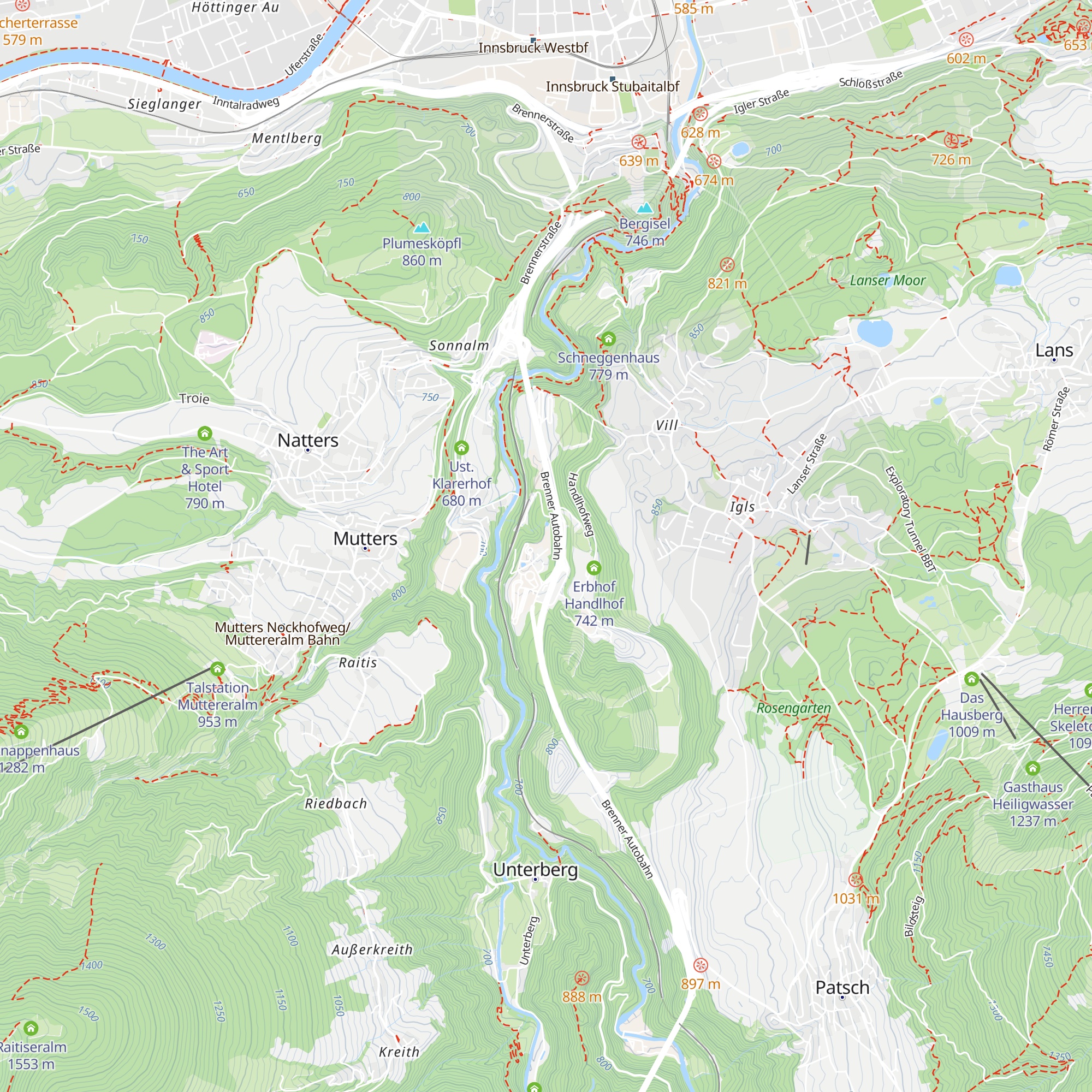Holzveranda beim Zenzenhof map