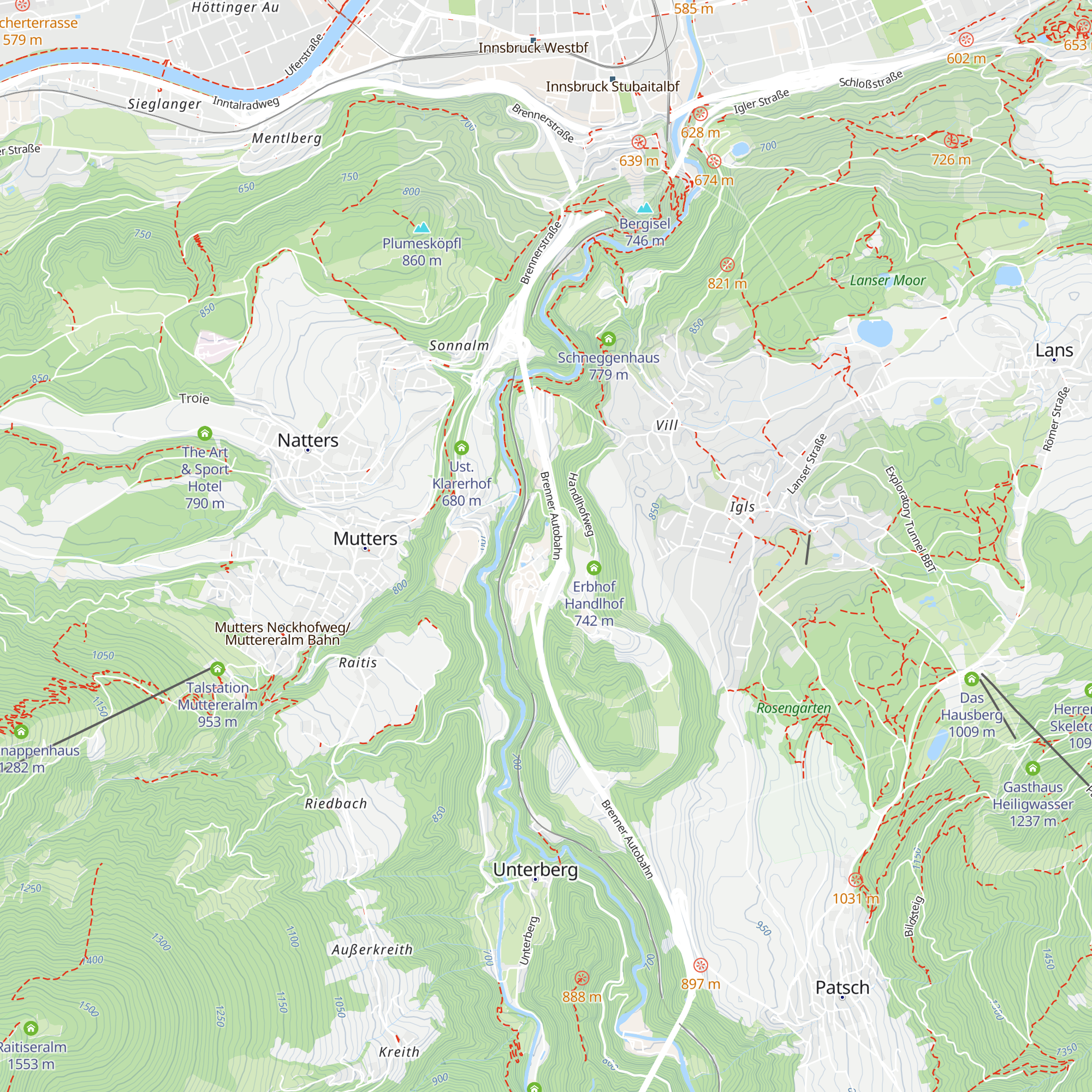 Holzveranda beim Zenzenhof map