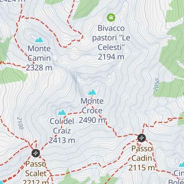 Map of Monte Croce