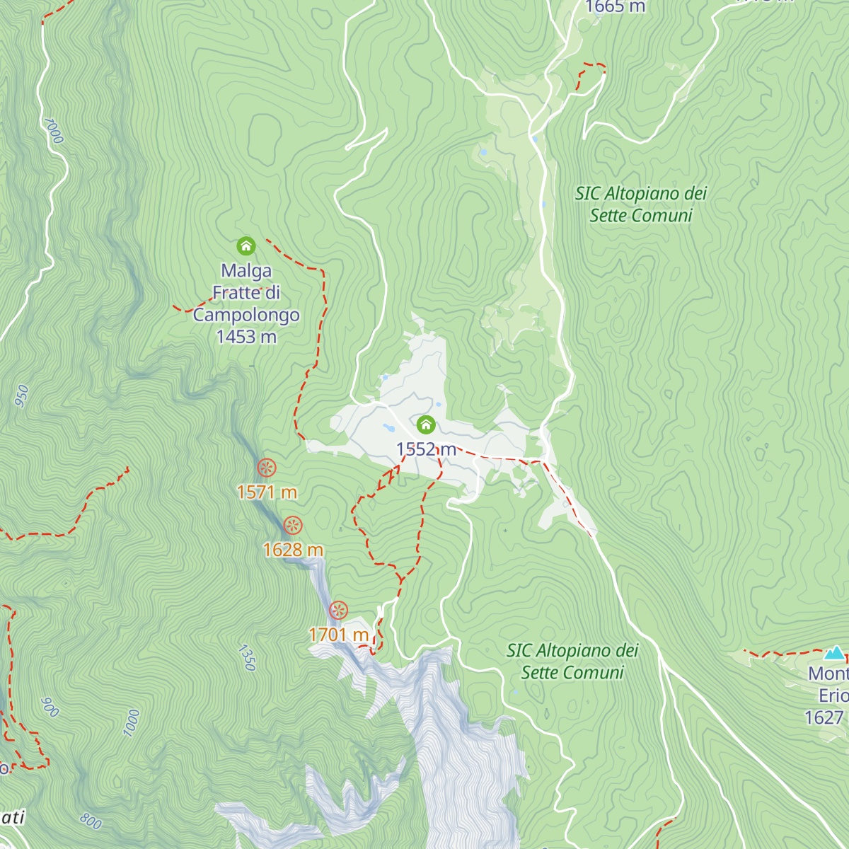 Rifugio Campolongo map