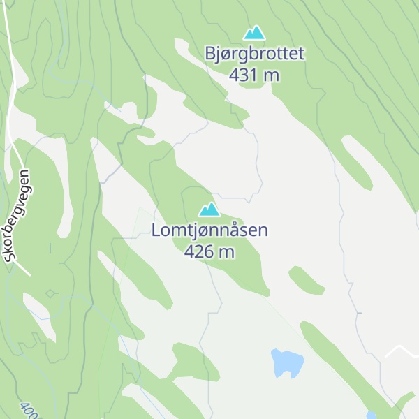 Map of Lomtjønnåsen