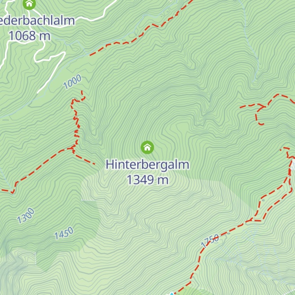 Map of Hinterbergalm