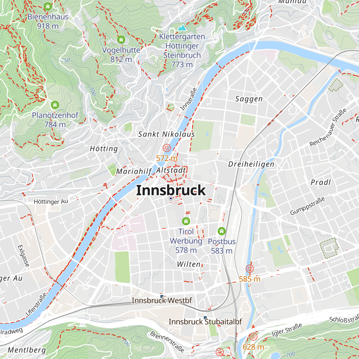 Touristinformation Innsbruck map