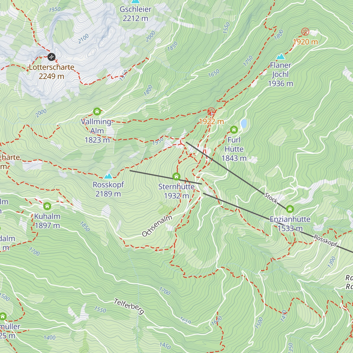 Sternhütte map