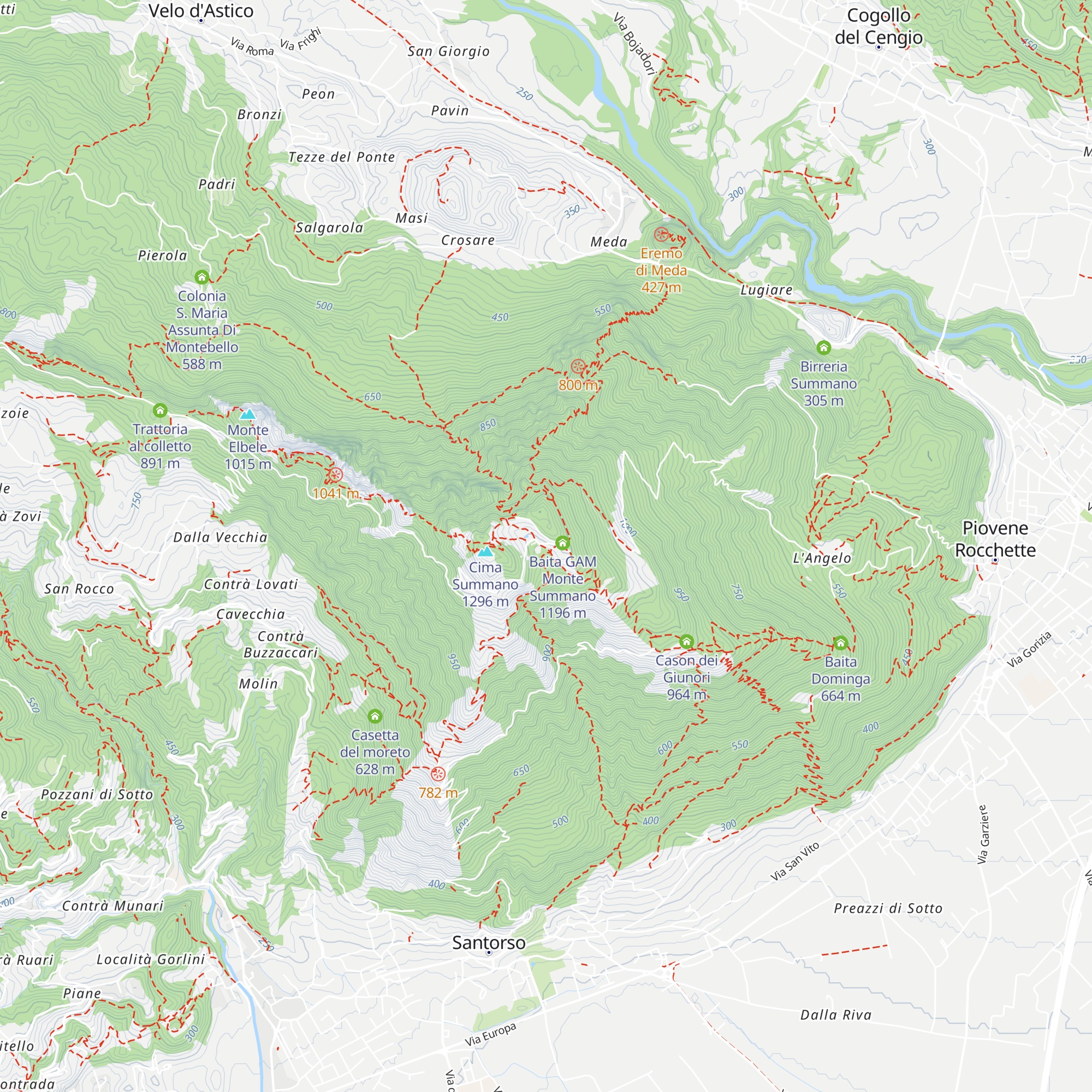 Baita Genzianella (M.A.S.C.I. Santorso) map