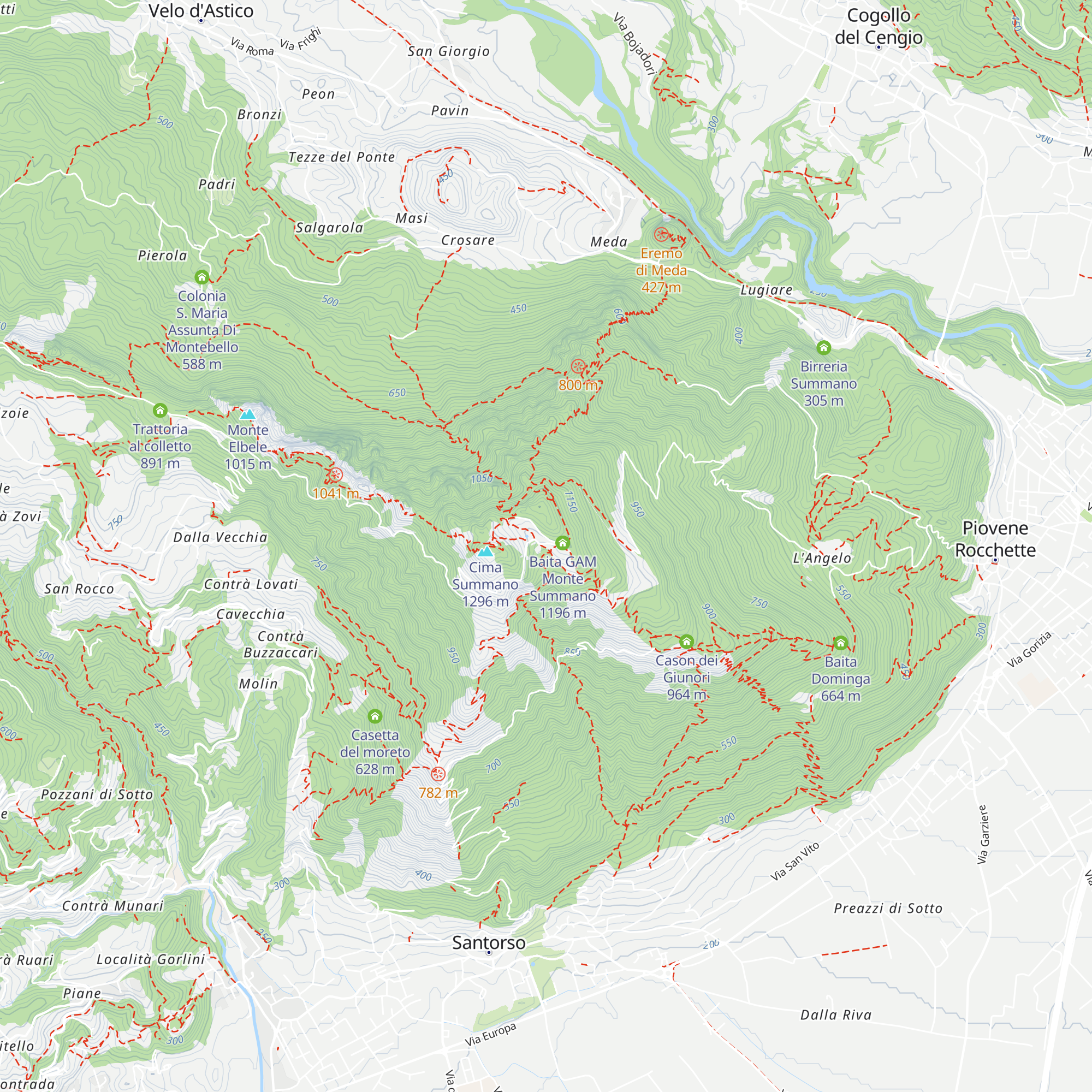 Baita Genzianella (M.A.S.C.I. Santorso) map