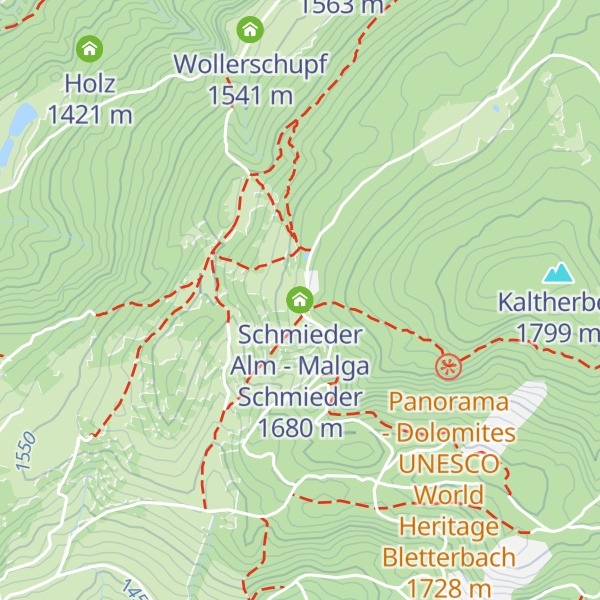 Map of Schmieder Alm - Malga Schmieder