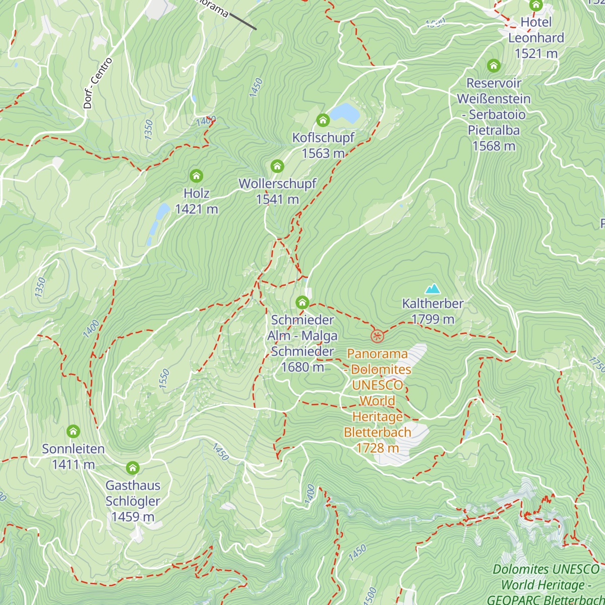Schmieder Alm - Malga Schmieder map