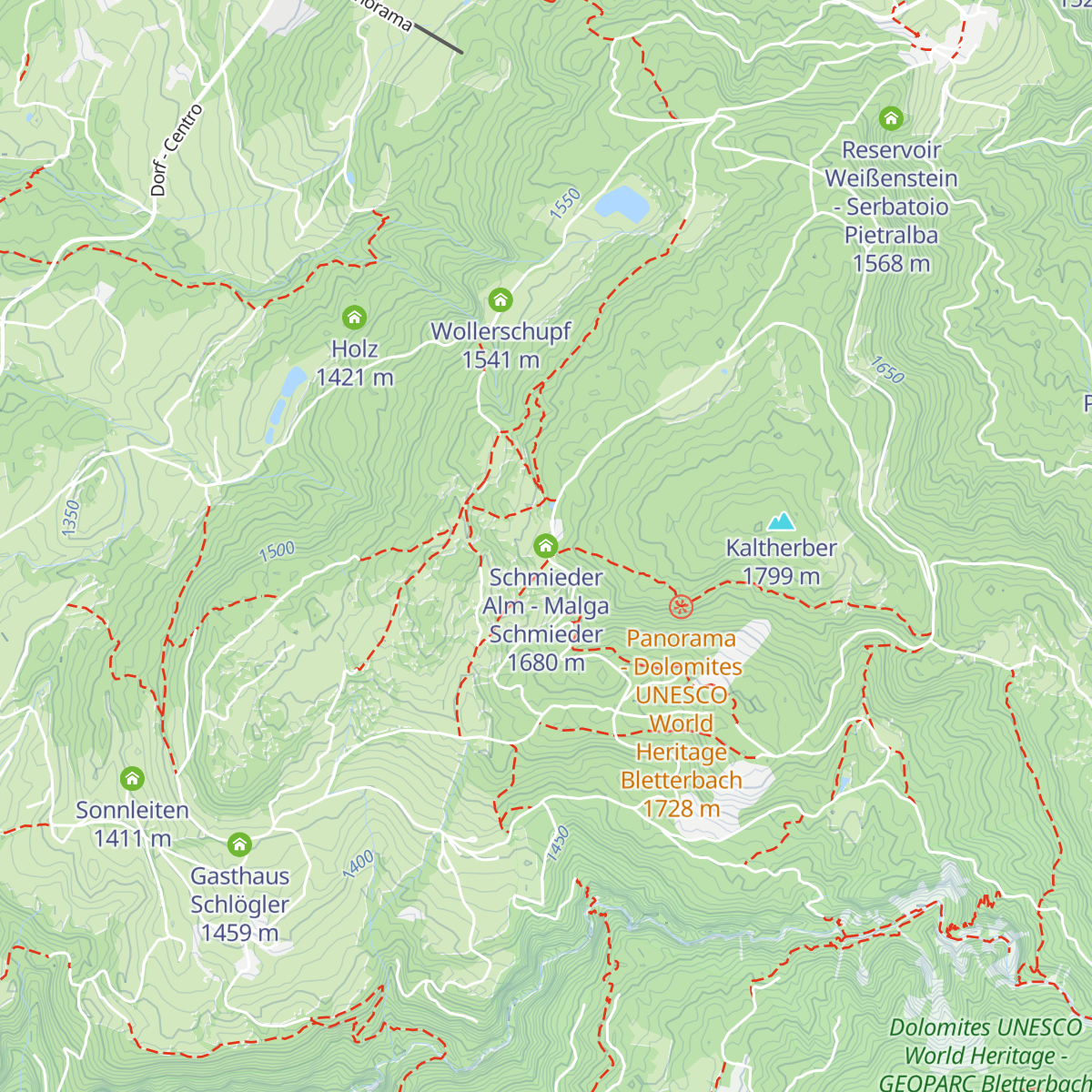 Schmieder Alm - Malga Schmieder map