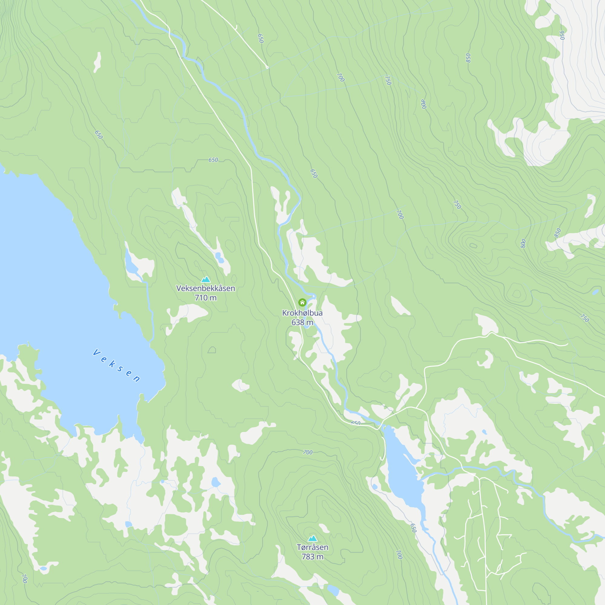 Krokhølbua map