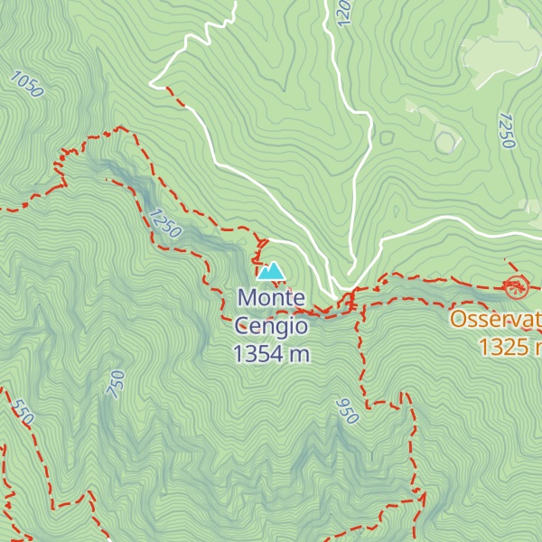 Map of Monte Cengio