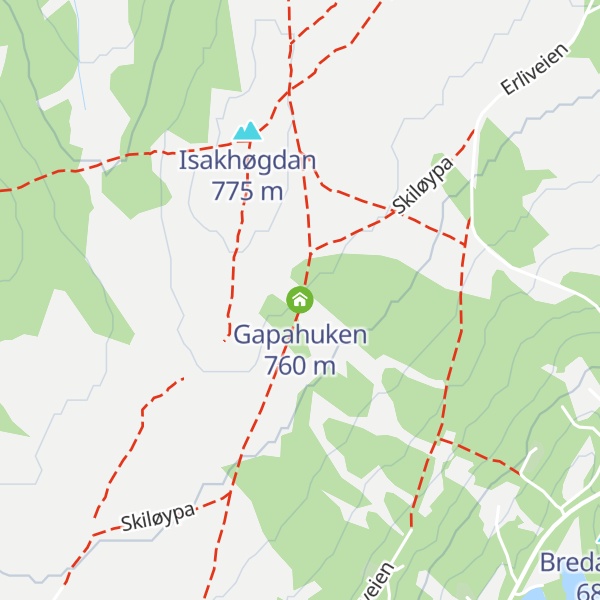 Map of Gapahuken
