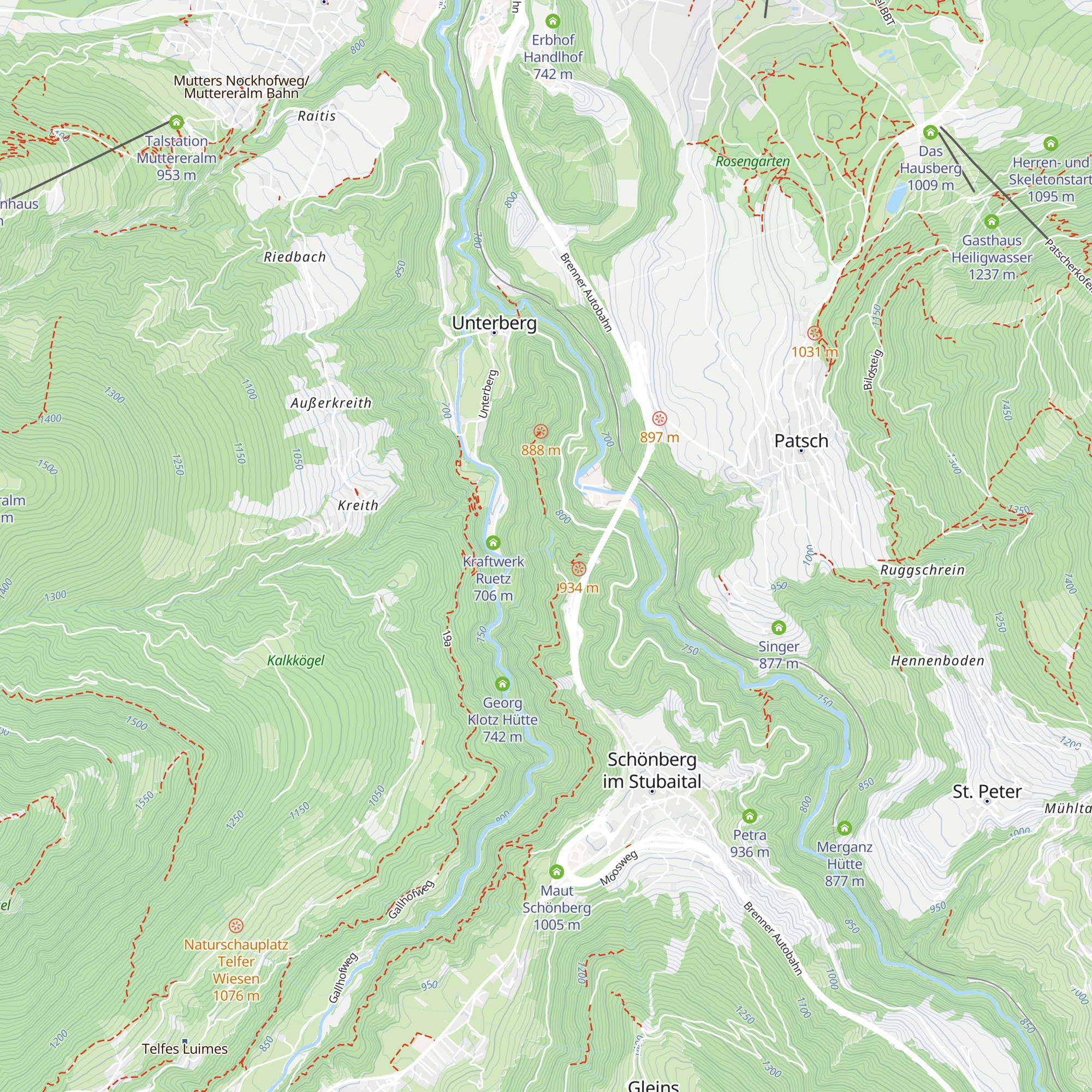 Wasserschloss Ruetz map