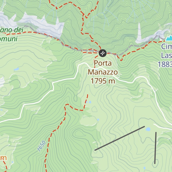 Map of Malga di Porta Manazzo