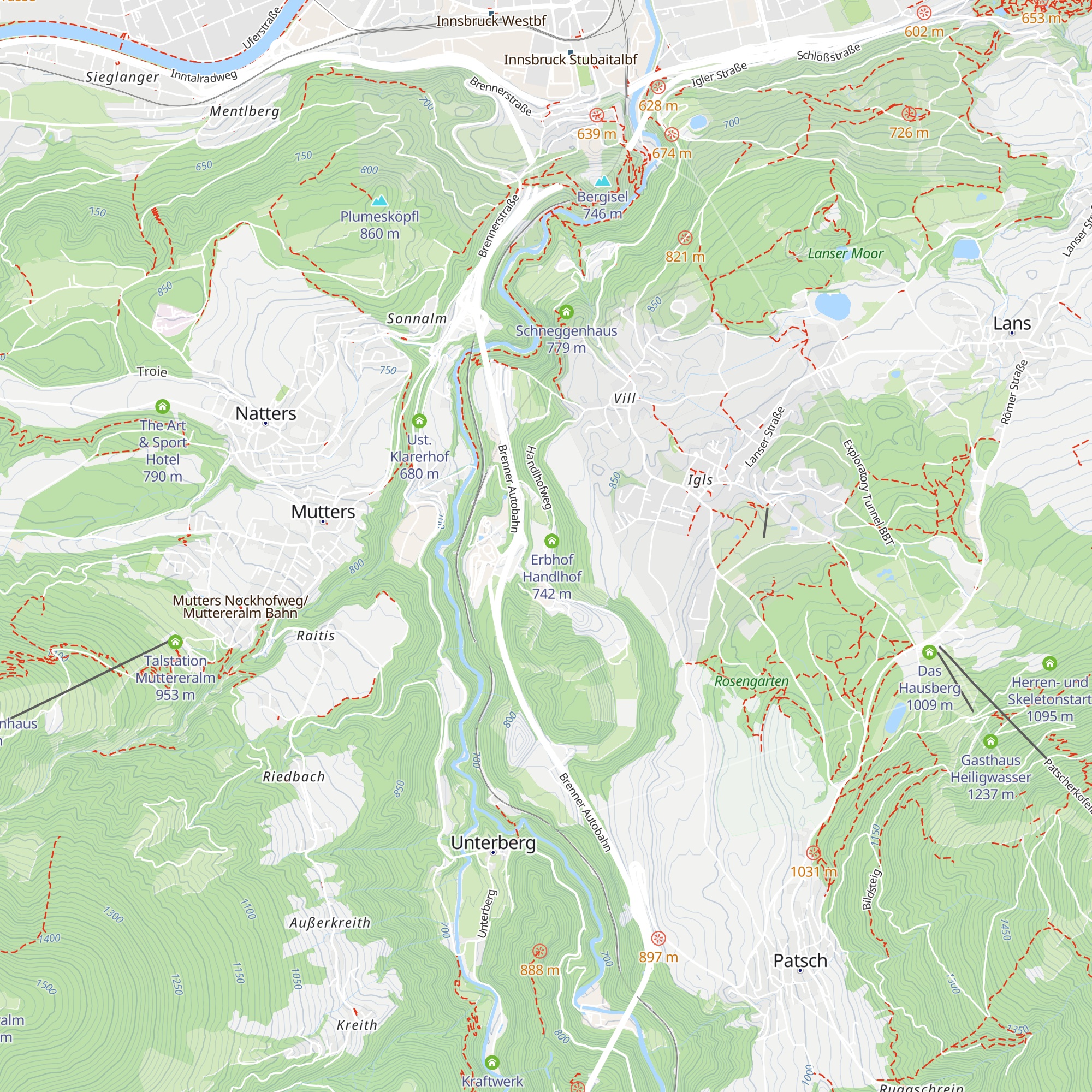 Mitarbeiterhaus BBT Brennerbasistunnel map
