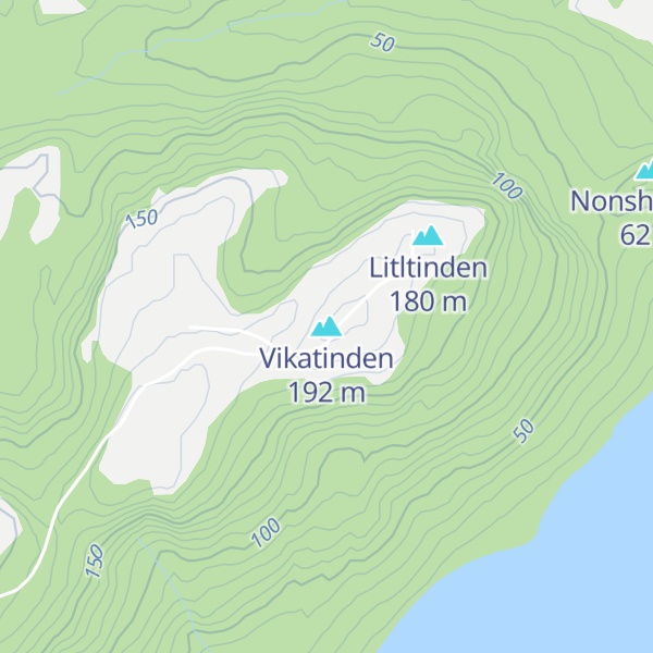 Map of Vikatinden