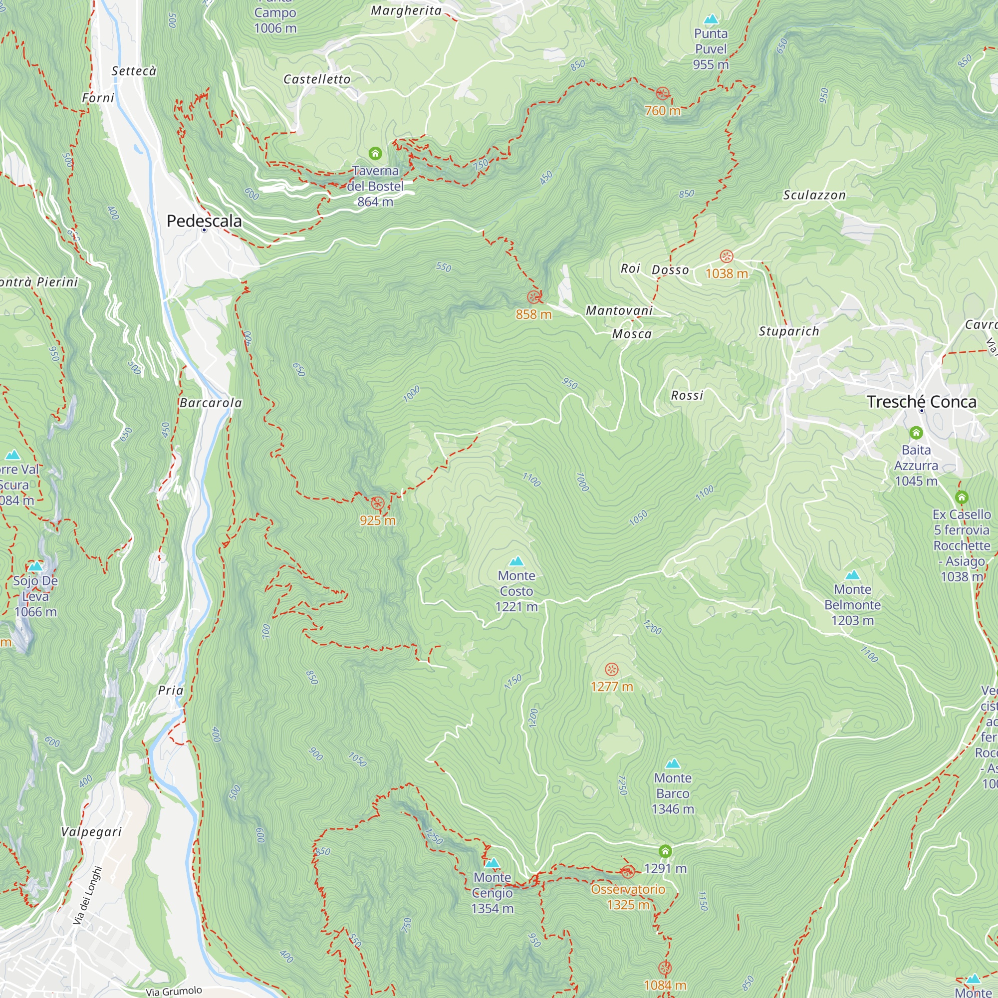 Malga Mao map