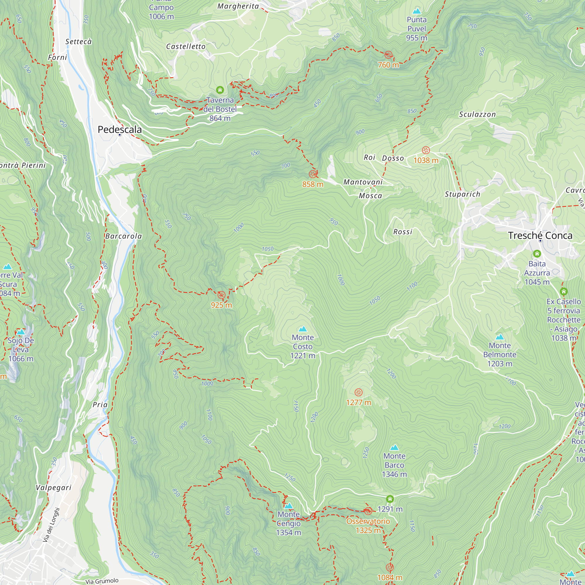 Malga Mao map