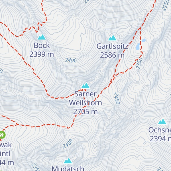 Map of Sarner Weißhorn