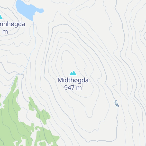 Map of Midthøgda