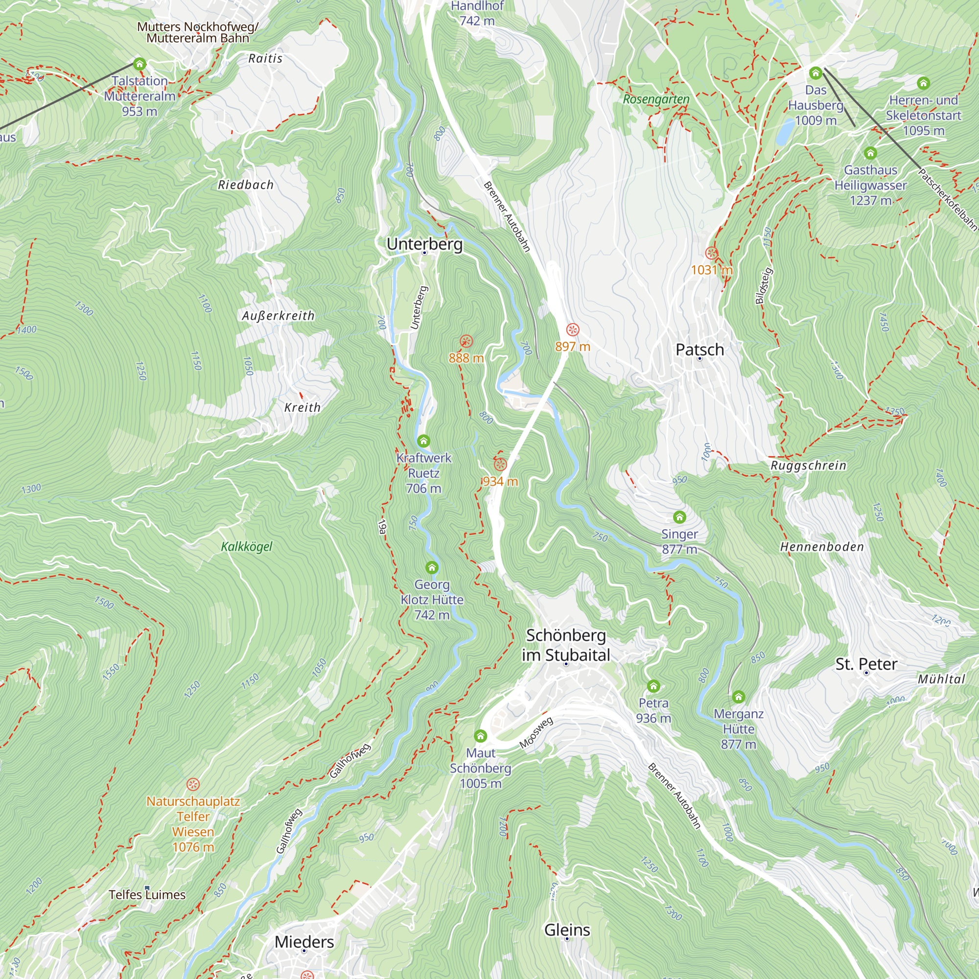 Restaurant Europabrücke map