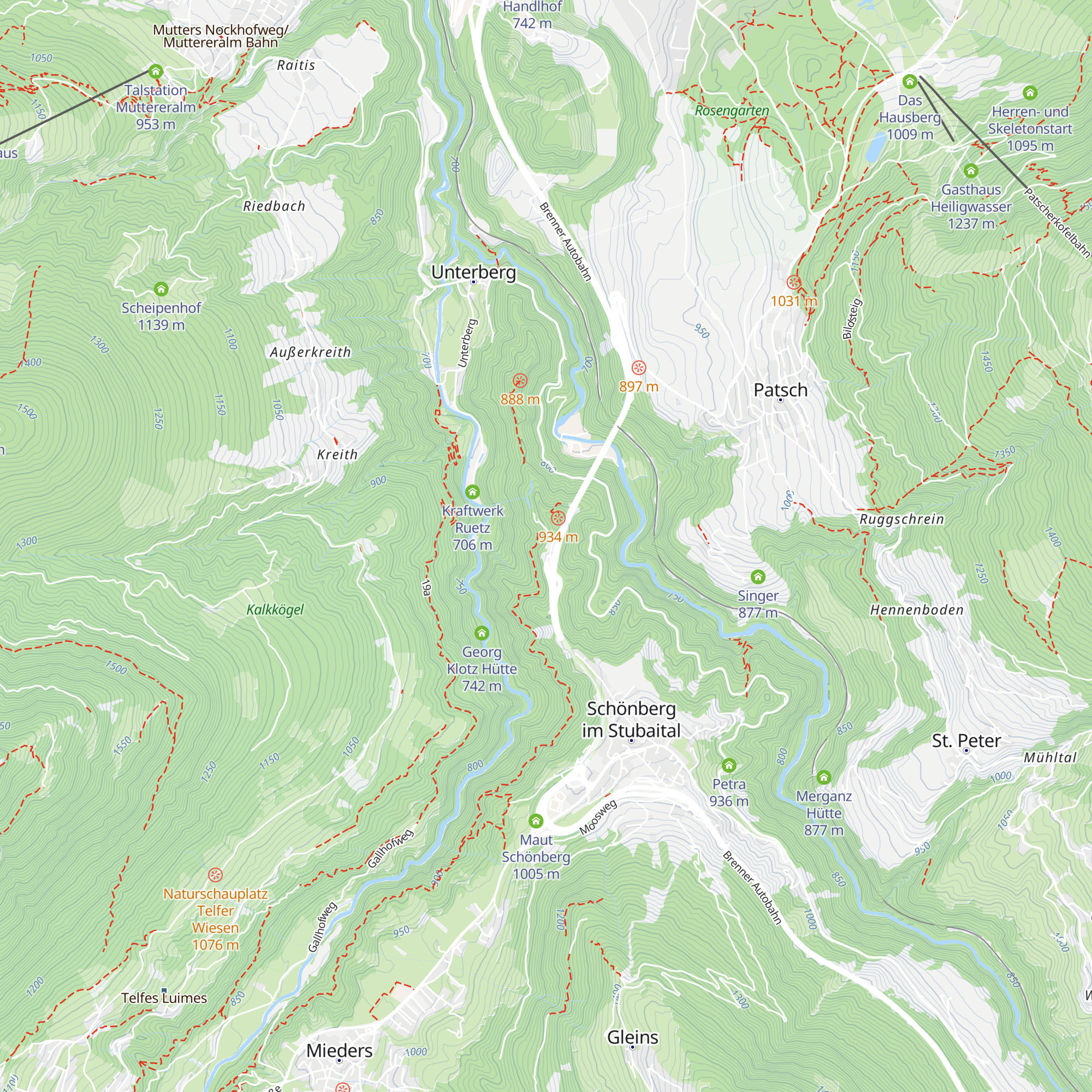 Restaurant Europabrücke map